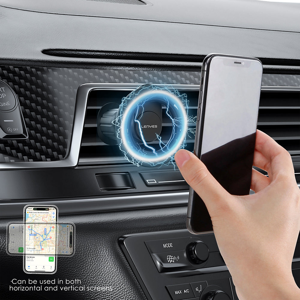 Lenyes CR183 M-safe Magnetik Özellikli 360 Derece Dönebilen Havalandırma Tasarım Araç Telefon Tutucu Lenyes CR183 M-safe Magnetik Özellikli 360 Derece Dönebilen Havalandırma Tasarım Araç Telefon Tutucu
